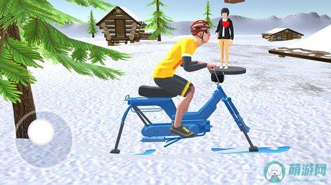 雪地自行车骑行