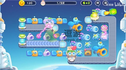 保卫萝卜4太空穿越第34关视频教程攻略