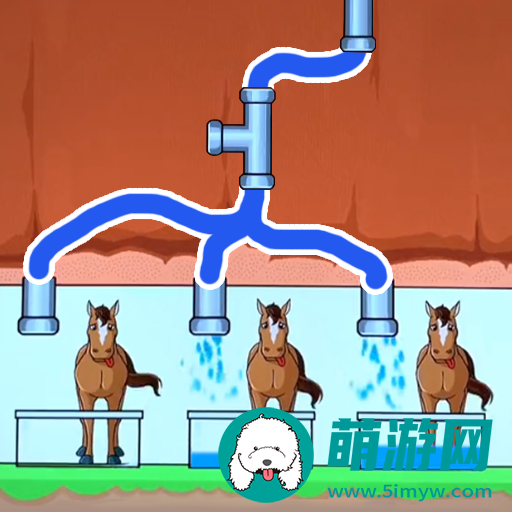 画线大挑战帮马儿喝到水