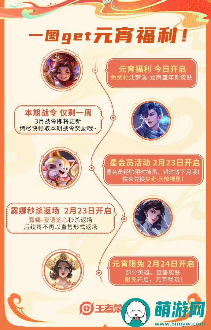 王者荣耀元宵免费详细介绍