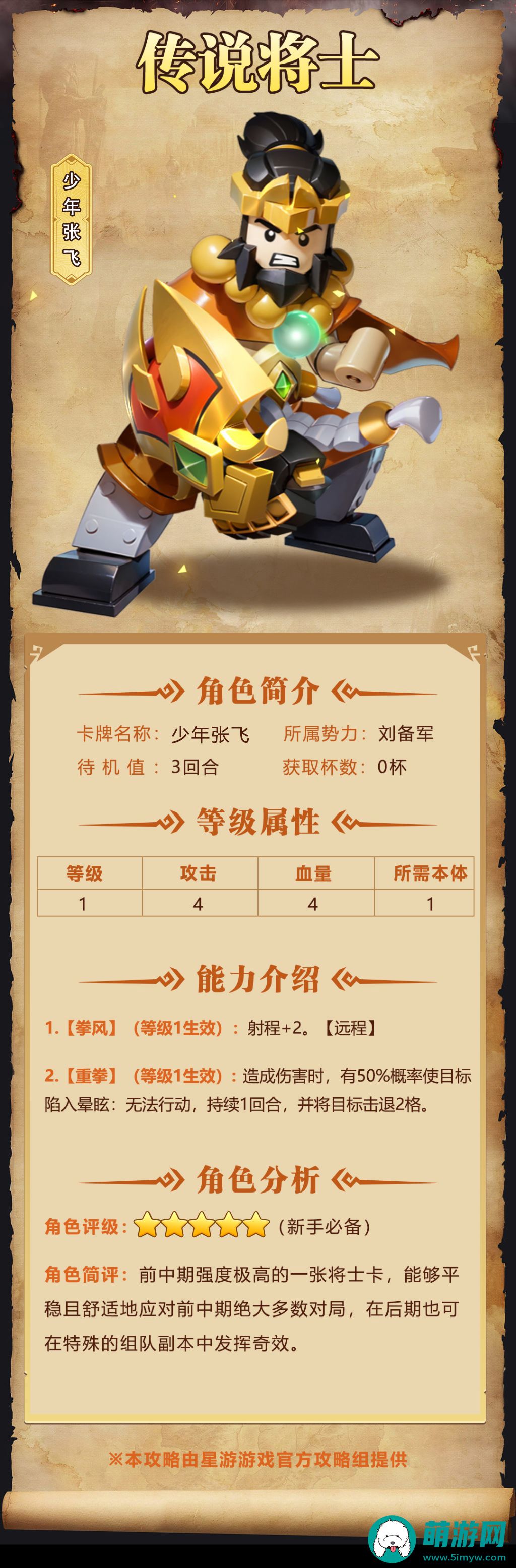 《我是小奇兵》少年张飞角色图鉴