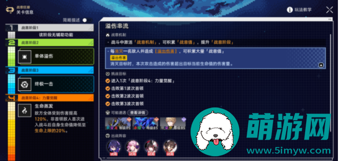 《崩坏星穹铁道》战意狂潮溢伤串流攻略