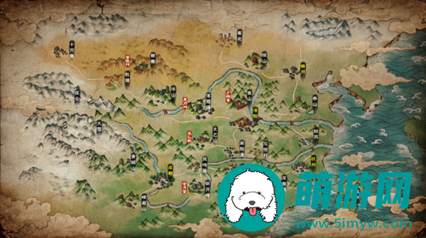烟雨江湖资源分布点位置
