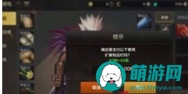 dnf手游背包最多扩多少