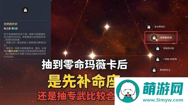 原神玛薇卡零命后专武与命座哪个提升更大