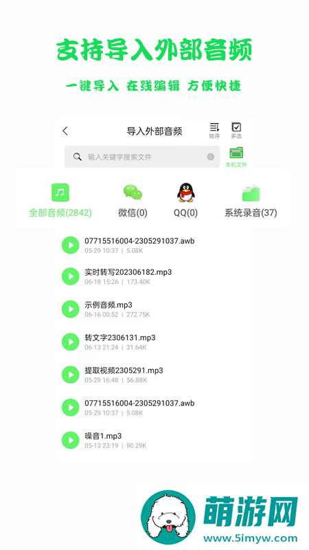 语音转文字导出