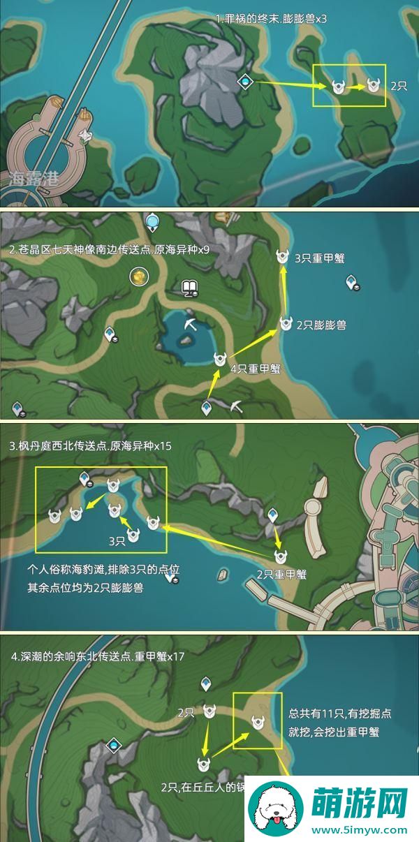 原神异海凝珠速刷路线