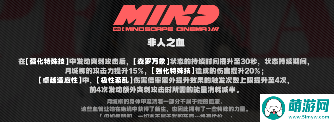 《绝区零》月城柳意像影画介绍