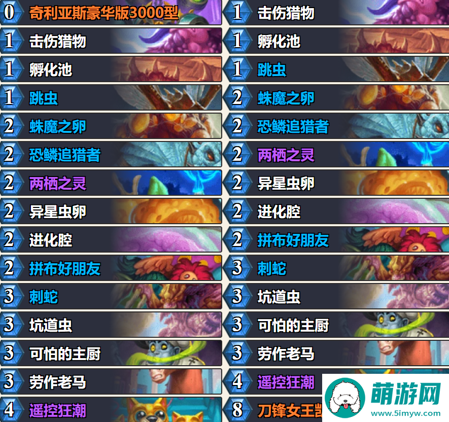 炉石传说标准快攻蛋猎卡组怎么搭配 炉石传说标准快攻蛋猎推荐4月