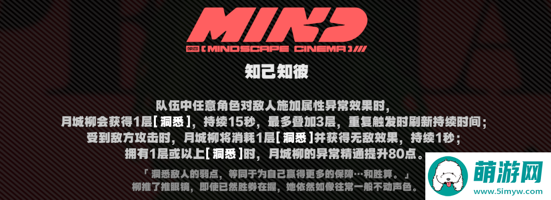 《绝区零》月城柳意像影画介绍