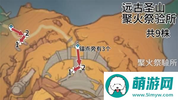 原神全部云岩裂叶采集路线图一览