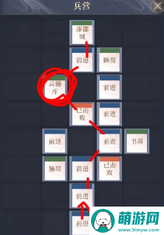 如鸢涿郡据点重建路线图图四