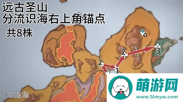 原神全部云岩裂叶采集路线图一览