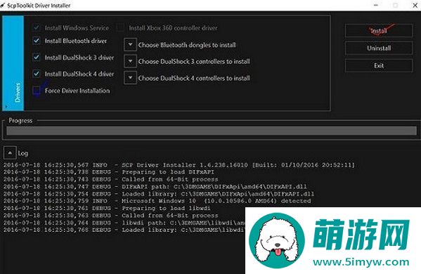 索尼手柄驱动ScpToolkit
